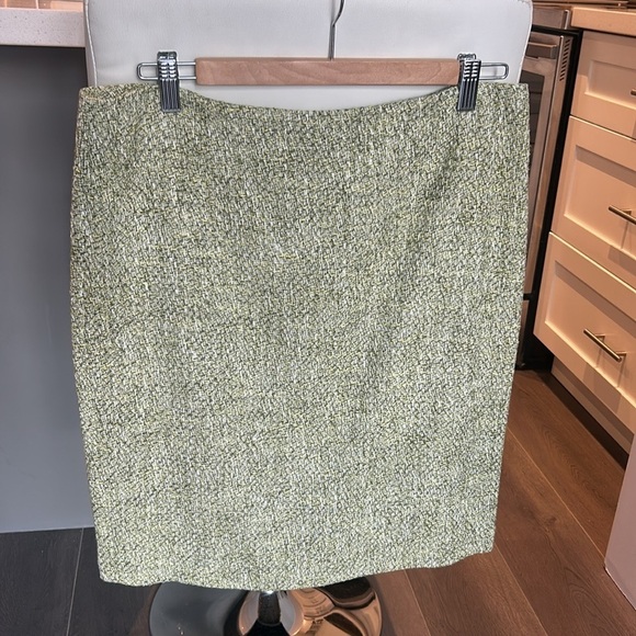 Jones & Co Green Cotton Blend Open Blazer w/Matching Skirt Suit Women’s Size 12 - Picture 10 of 14